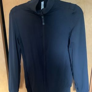 Lululemon black zip up workout jacket - Size 10